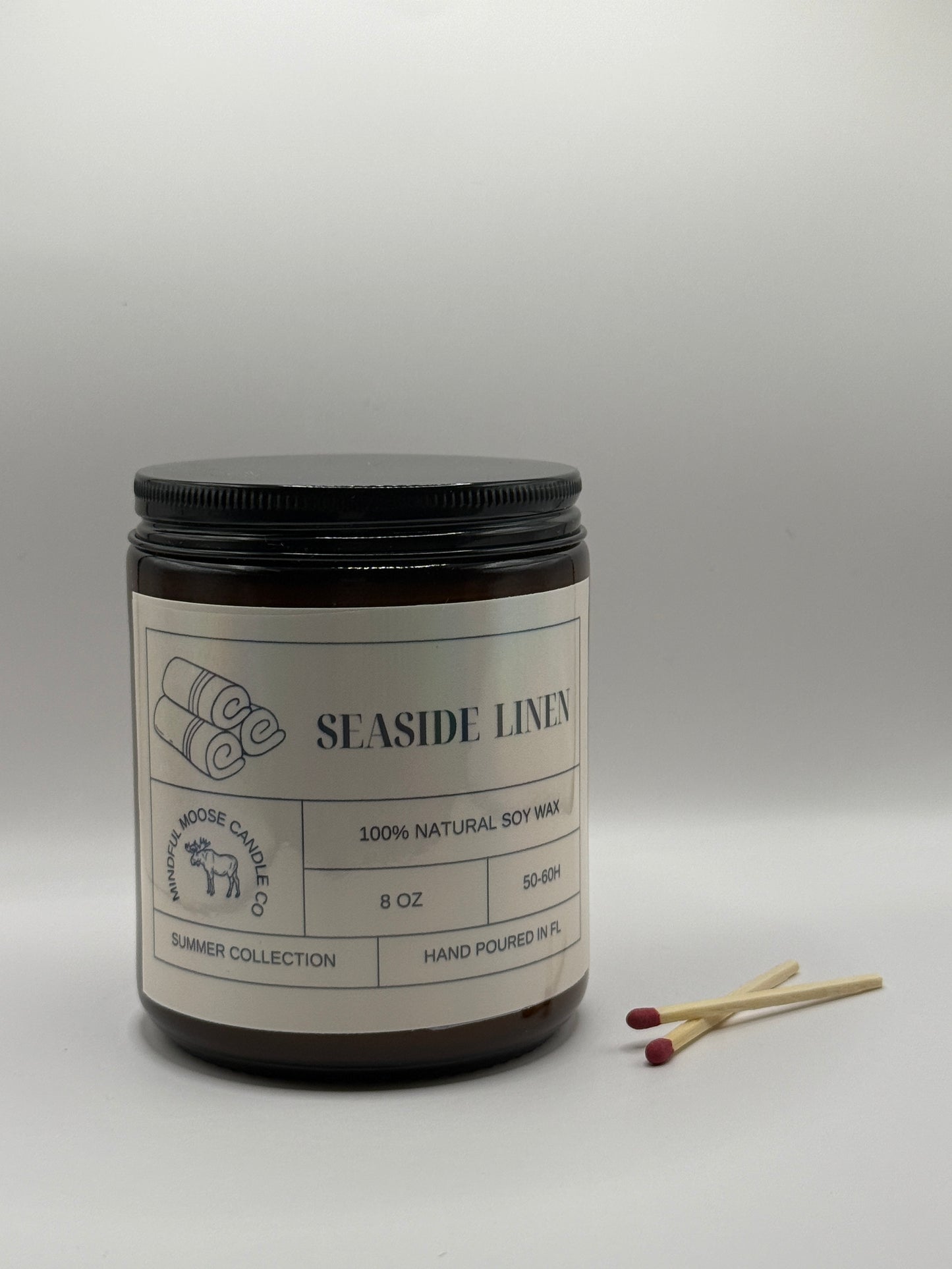 Seaside Linen Soy Wax Candle