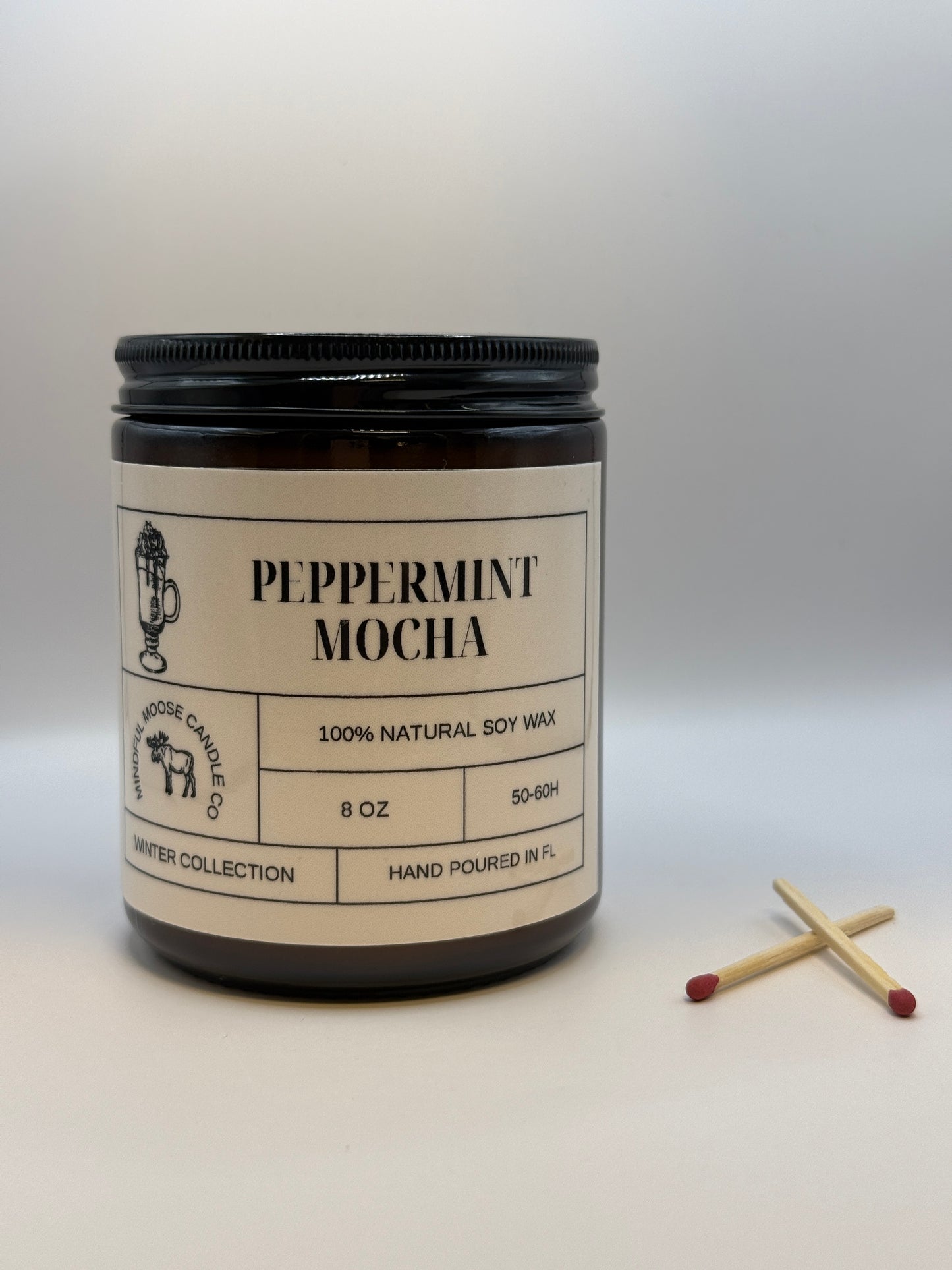 Peppermint Mocha Soy Wax Candle