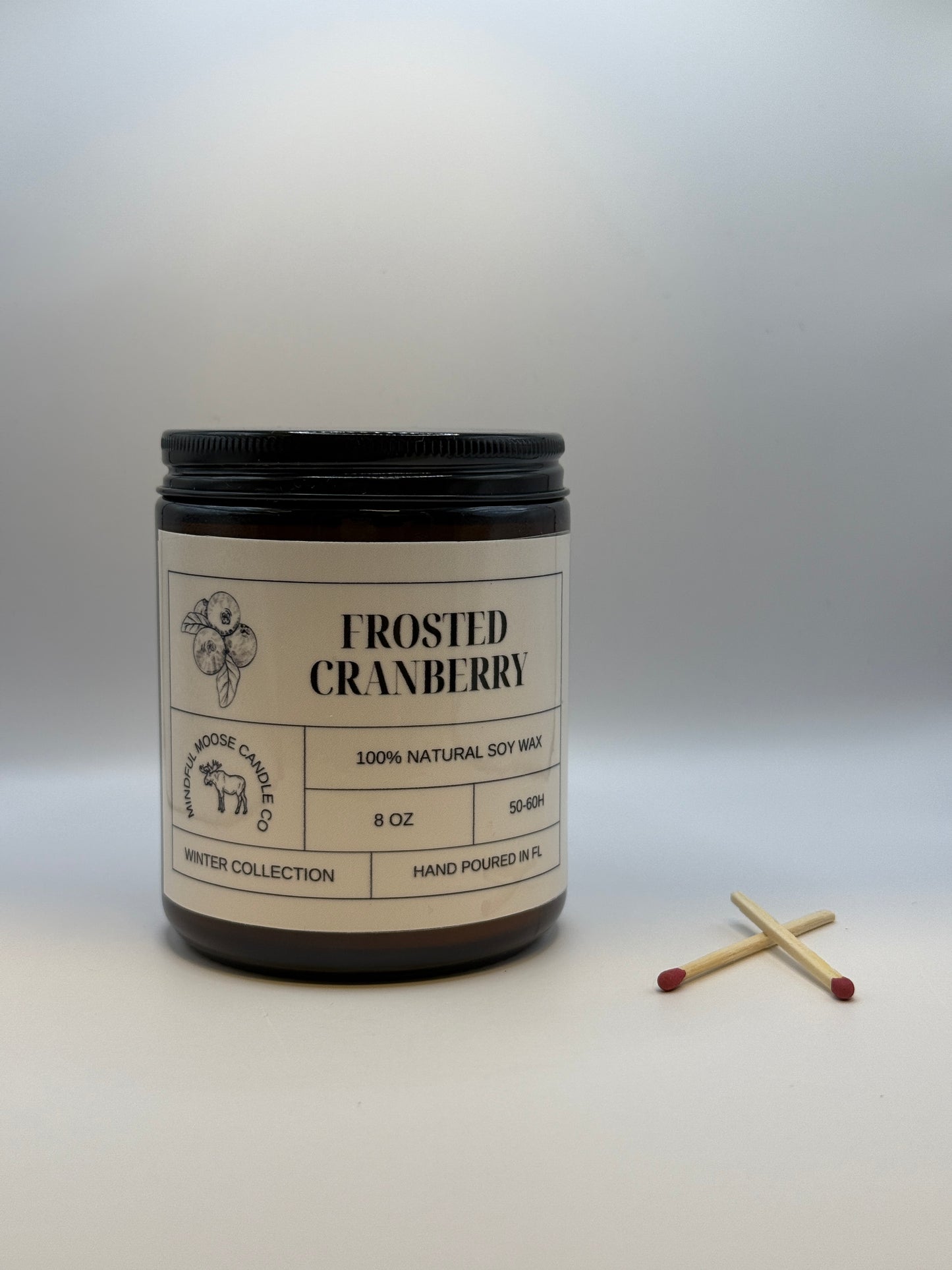 Frosted Cranberry Soy Wax Candle