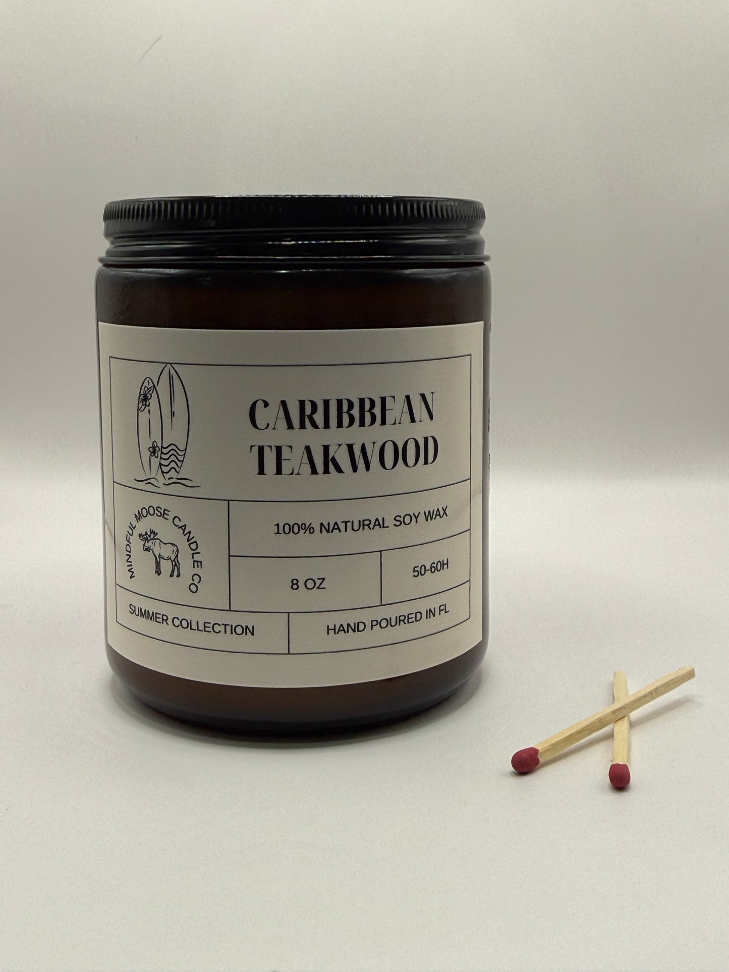 Caribbean Teakwood Soy Wax Candle