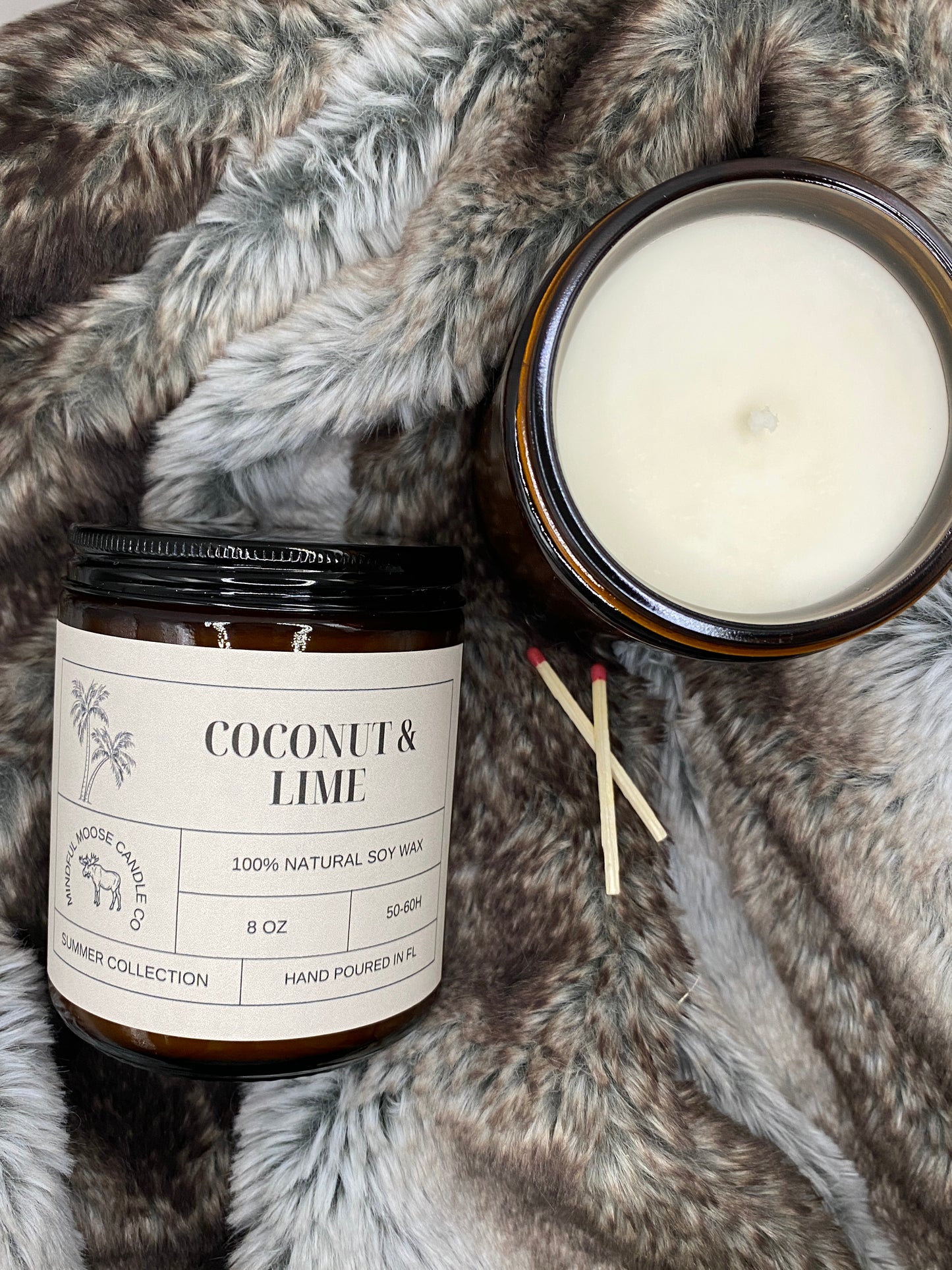 Coconut & Lime Soy Wax Candle