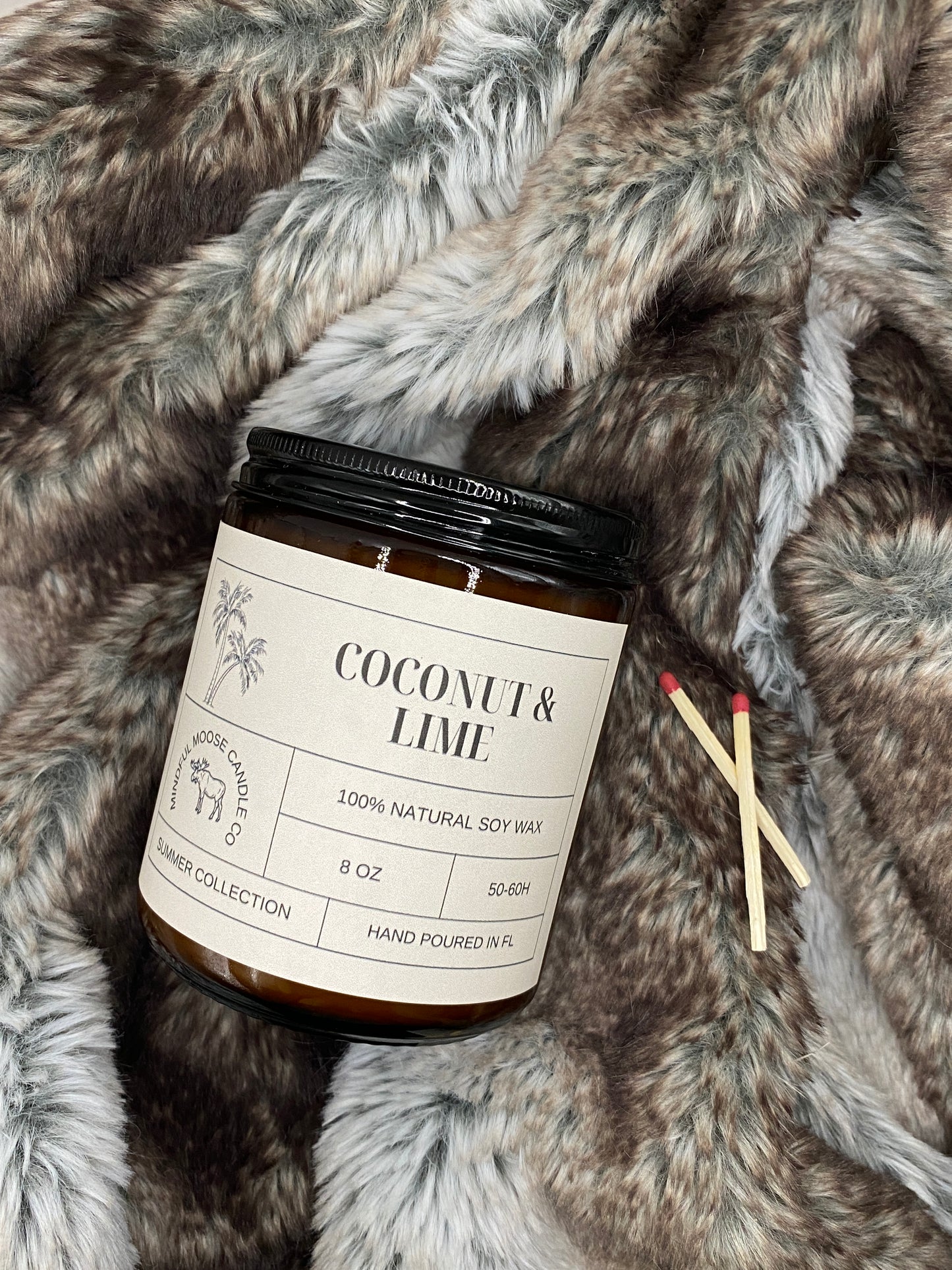 Coconut & Lime Soy Wax Candle