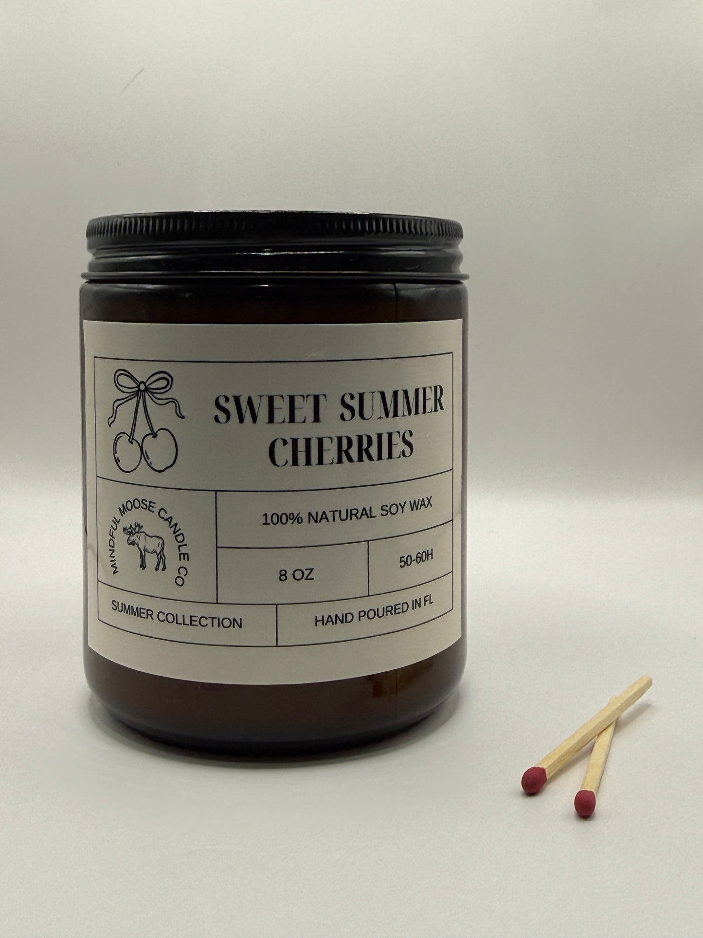 Sweet Summer Cherries Soy Wax Candle