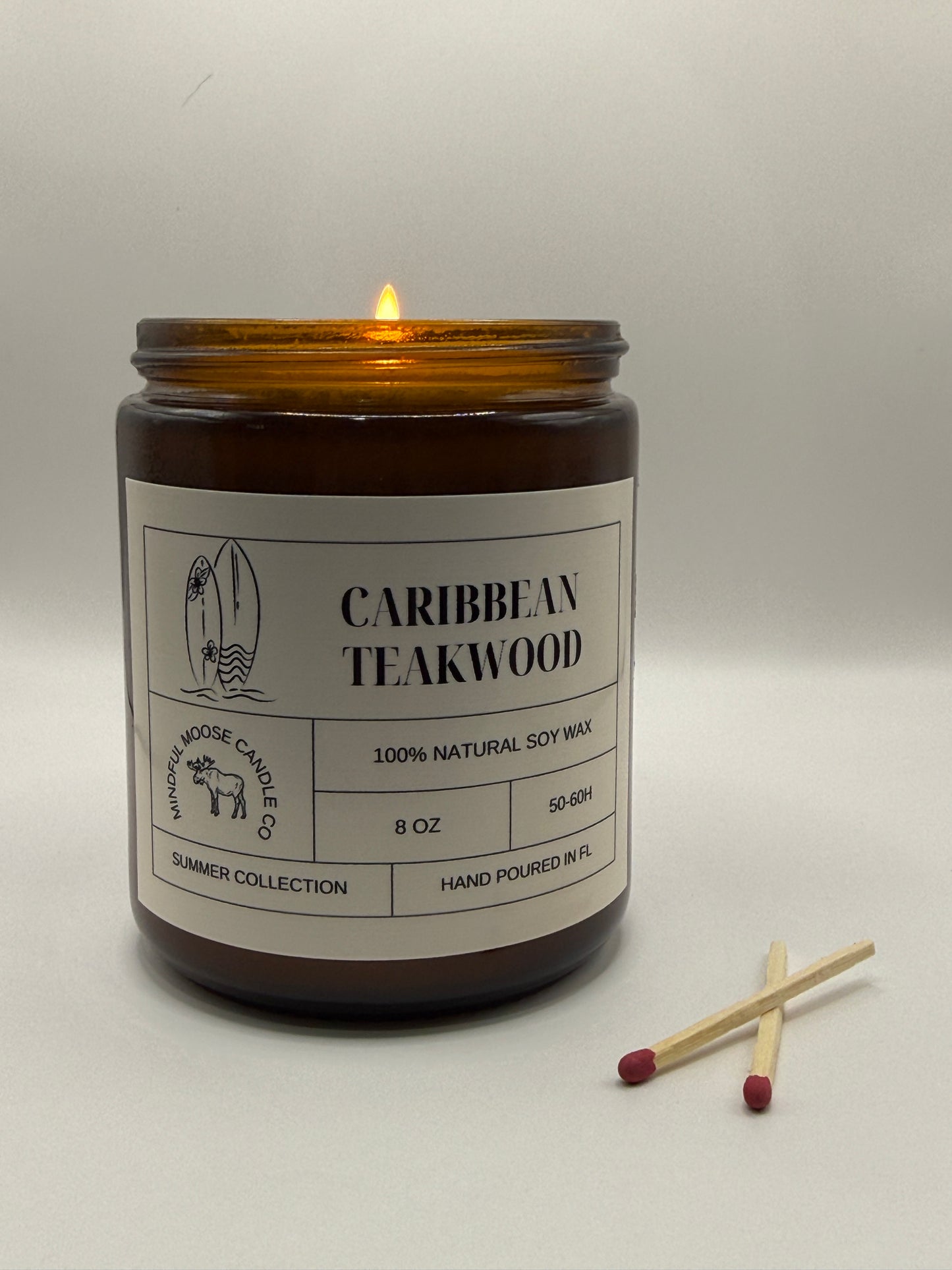 Caribbean Teakwood Soy Wax Candle