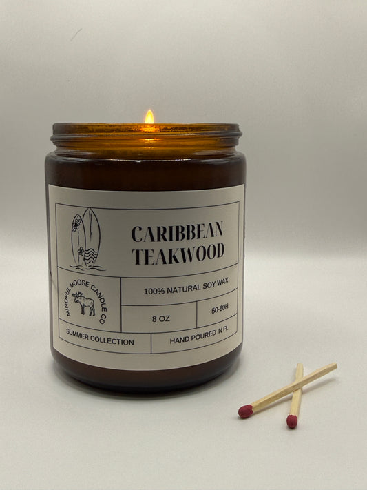 Caribbean Teakwood Soy Wax Candle