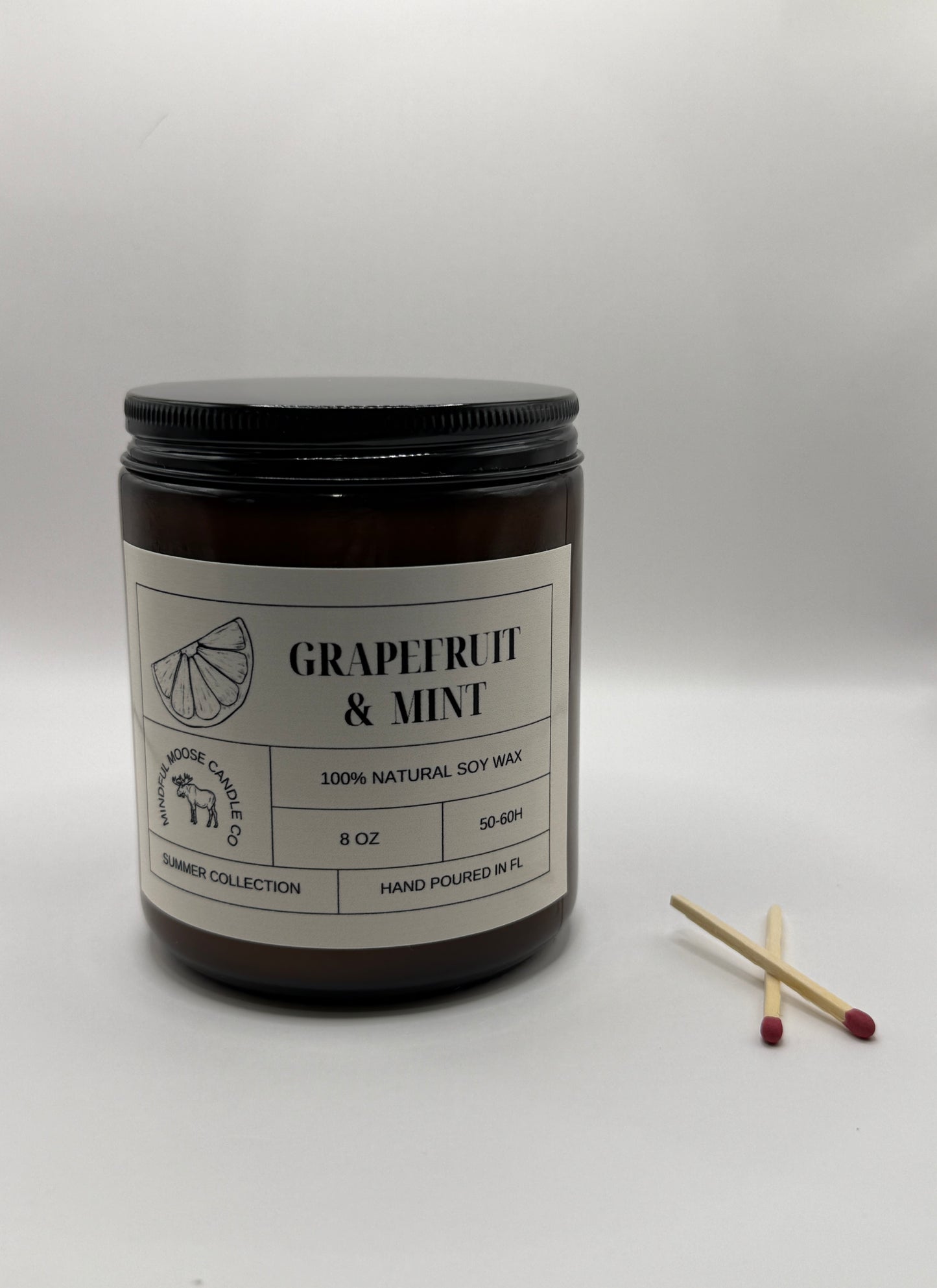 Grapefruit & Mint Soy Wax Candle